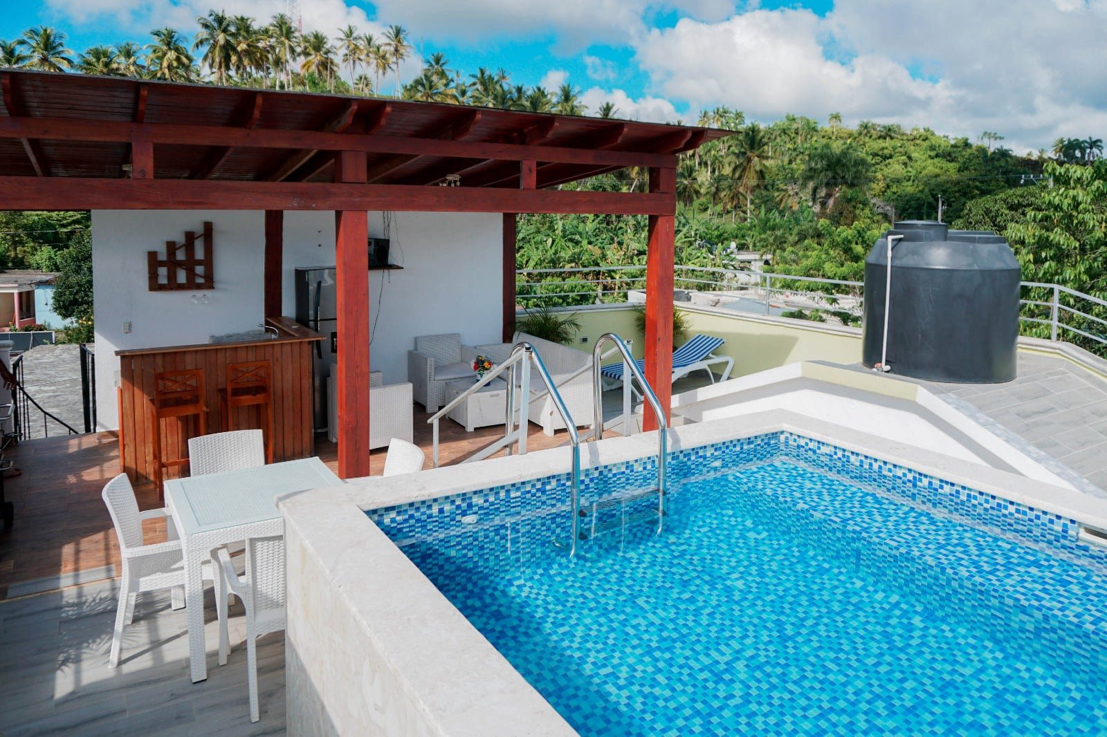 POOL on our rooftop terrace!